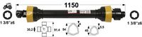 KARDAN T5 L=1150mm S SKLOPKO PROSTOTEKOČO LEVI PROSTI TEK KARDAN T5 L=1150mm S SKLOPKO PROSTOTEKOČO LEVI PROSTI TEK
