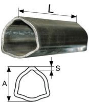 CEV POSAMIČNA T5 ,L=3000mm TRIKOTNA AxS= 45x5,5 CEV POSAMIČNA T5 ,L=3000mm TRIKOTNA AxS= 45x5,5