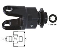 SKLOPKA T45 PROSTEKOČA LEVA S PRIKLJUČKOM 1 3/8" z=6 SKLOPKA T45 PROSTEKOČA LEVA S PRIKLJUČKOM 1 3/8" z=6