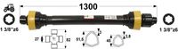 KARDAN T4 L=1300 mm S SKLOPKO ZVEZDASTO 900 Nm KARDAN T4 L=1300 mm S SKLOPKO ZVEZDASTO 900 Nm