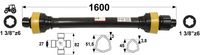 KARDAN T4 L=1600 mm S SKLOPKO ZVEZDASTO 1200 Nm KARDAN T4 L=1600 mm S SKLOPKO ZVEZDASTO 1200 Nm