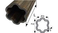 CEV L= 3000 mm ZVEZDASTA POSAMIČNA CEV L= 3000 mm ZVEZDASTA POSAMIČNA