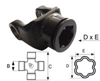 VILICA X8 NOTRANJA ZA CEV D=61x E=47 NOTRANJO VILICA X8 NOTRANJA ZA CEV D=61x E=47 NOTRANJO