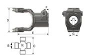 VILICA T3 ZUNANJA S PRITRDILNIM VIJAKOM IN PRIKLJUČKOM G=35mm VILICA T3 ZUNANJA S PRITRDILNIM VIJAKOM IN PRIKLJUČKOM G=35mm