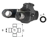 SKLOPKA T3 S STRIŽNIM VIJAKOM 1700 Nm S PRIKLJUČKOM A= 1 3/8" z=6 SKLOPKA T3 S STRIŽNIM VIJAKOM 1700 Nm S PRIKLJUČKOM A= 1 3/8" z=6