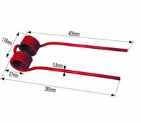 PRST -KRAK VZMETNI PRO -LEVI RDEČ RAL 3002 SPIDER PRST -KRAK VZMETNI PRO -LEVI RDEČ RAL 3002 SPIDER