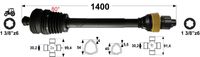 KARDAN T5 L= 1400 mm Z ZGLOBOM ŠIROKOKOTNIM 80° IN SKLOPKO ZVEZDASTO 1500 Nm KARDAN T5 L= 1400 mm Z ZGLOBOM ŠIROKOKOTNIM 80° IN SKLOPKO ZVEZDASTO 1500 Nm