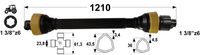 KARDAN T2 L=1210 mm S SKLOPKO ZVEZDASTO 600 Nm KARDAN T2 L=1210 mm S SKLOPKO ZVEZDASTO 600 Nm