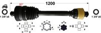 KARDAN X7 L=1200 mm DIREKTNI Z ZGLOBOM 80° KARDAN X7 L=1200 mm DIREKTNI Z ZGLOBOM 80°