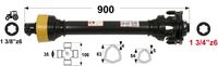 KARDAN T7 L=900 mm S SKLOPKO LAMELNO ŠTIRI LAMELE 1700 Nm KARDAN T7 L=900 mm S SKLOPKO LAMELNO ŠTIRI LAMELE 1700 Nm