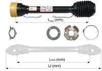 ZAŠČITA T3, Lt=1060 mm KOMPLETNA S PRILAGODLJIVO ZAŠČITO , Z LEŽAJEMA IN VERIŽICAMA ZAŠČITA T3, Lt=1060 mm KOMPLETNA S PRILAGODLJIVO ZAŠČITO , Z LEŽAJEMA IN VERIŽICAMA