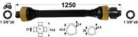KARDAN T3 L= 1250 mm S SKLOPKO PROSTOTEKOČO DESNI PROSTI TEK KARDAN T3 L= 1250 mm S SKLOPKO PROSTOTEKOČO DESNI PROSTI TEK