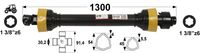 KARDAN T5 L=1300 mm S SKLOPKO PROSTOTEKOČO DESNI PROSTI TEK KARDAN T5 L=1300 mm S SKLOPKO PROSTOTEKOČO DESNI PROSTI TEK